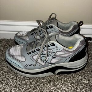 GDEFY Gravity Defyer Ion Gray Black Comfort Shoes Sneakers Men 9W Orthopedic